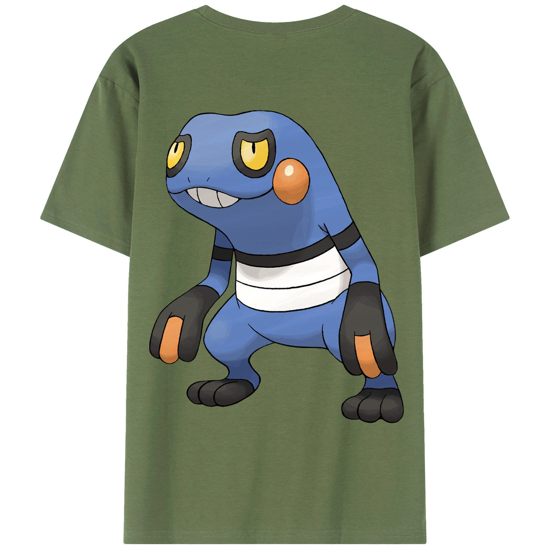 （画像用） ポケットモンスター Pokémon 綿100％ メンズ半袖Tシャツ（バックプリント） 通気性